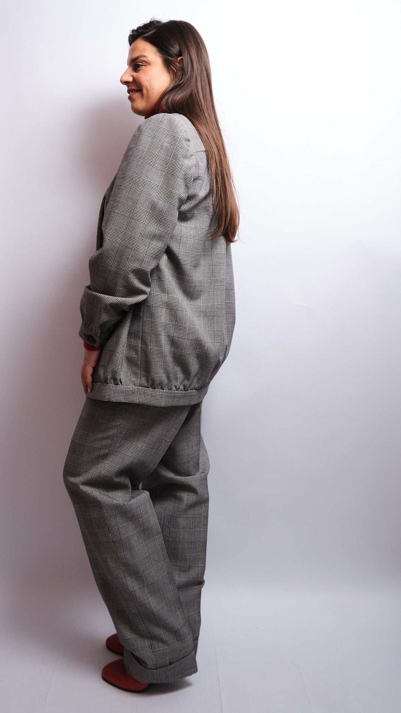 Tailleur vintage fait main 80s – élégance intemporelle & coupe structurée