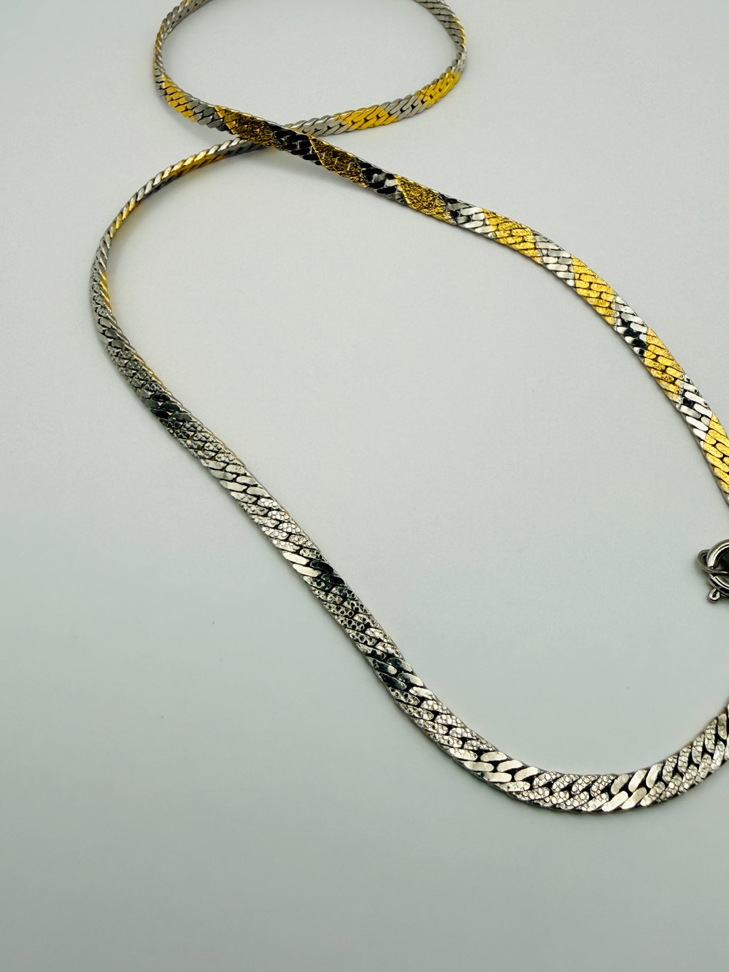 Collier maille vintage réversible