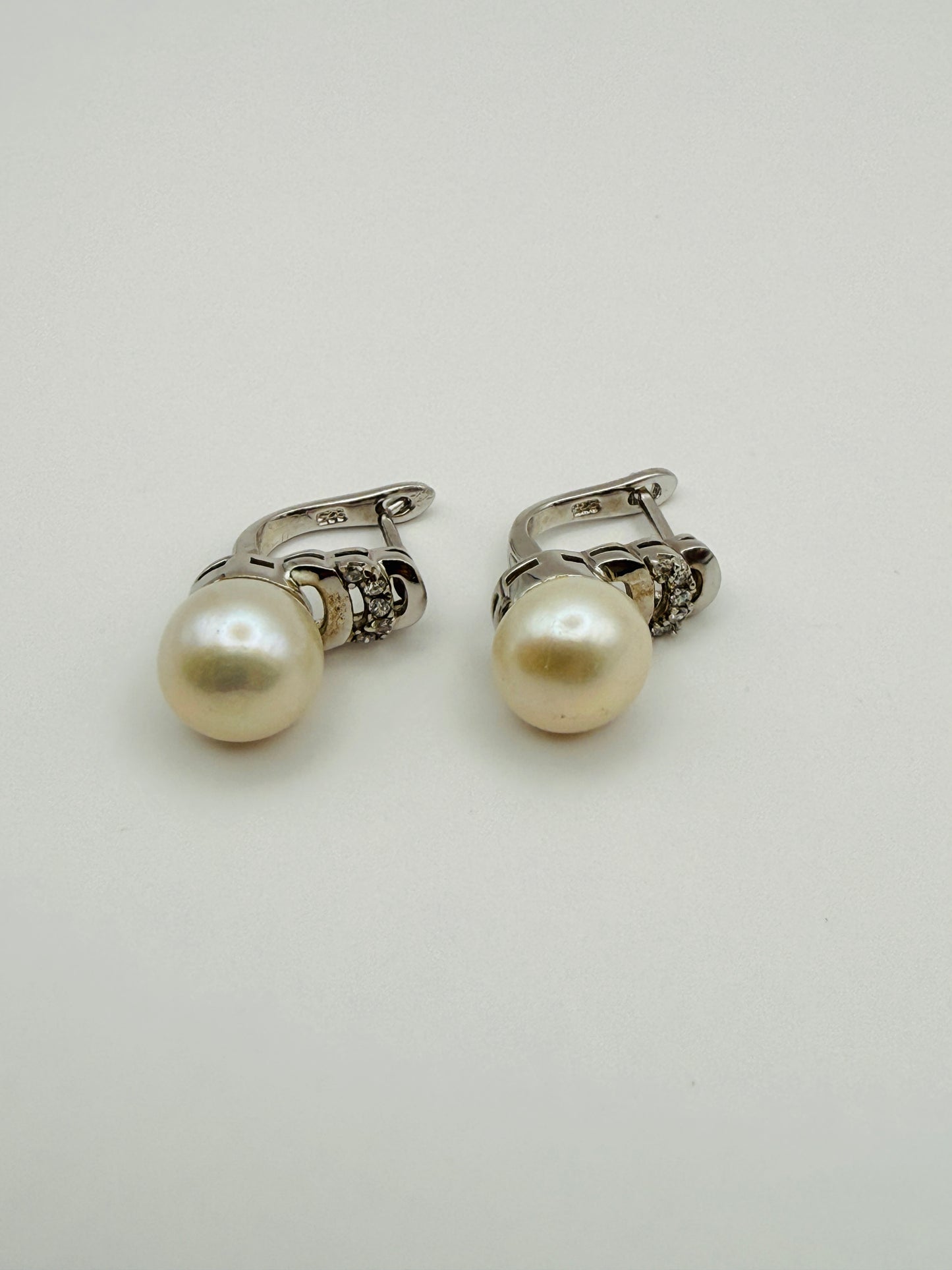 Parure vintage en argent 925 & véritables perles