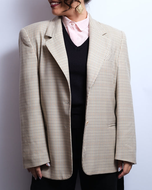 Blazer laine homme – coupe masculine oversize – années 1980