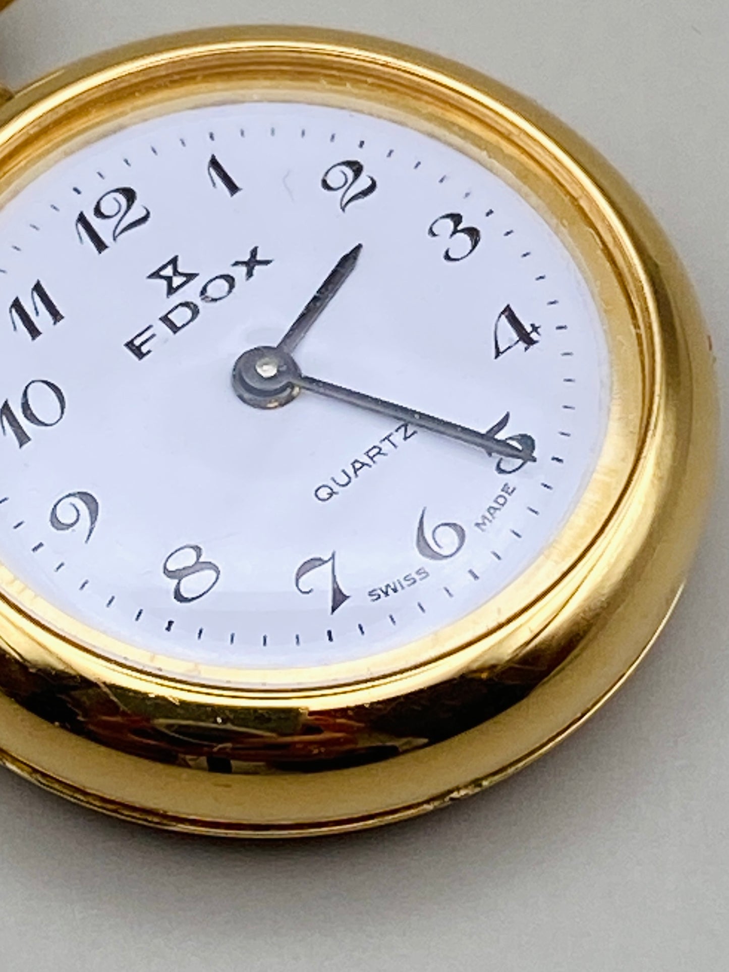 Montre à gousset Edox Quartz Vintage – Émail japonais