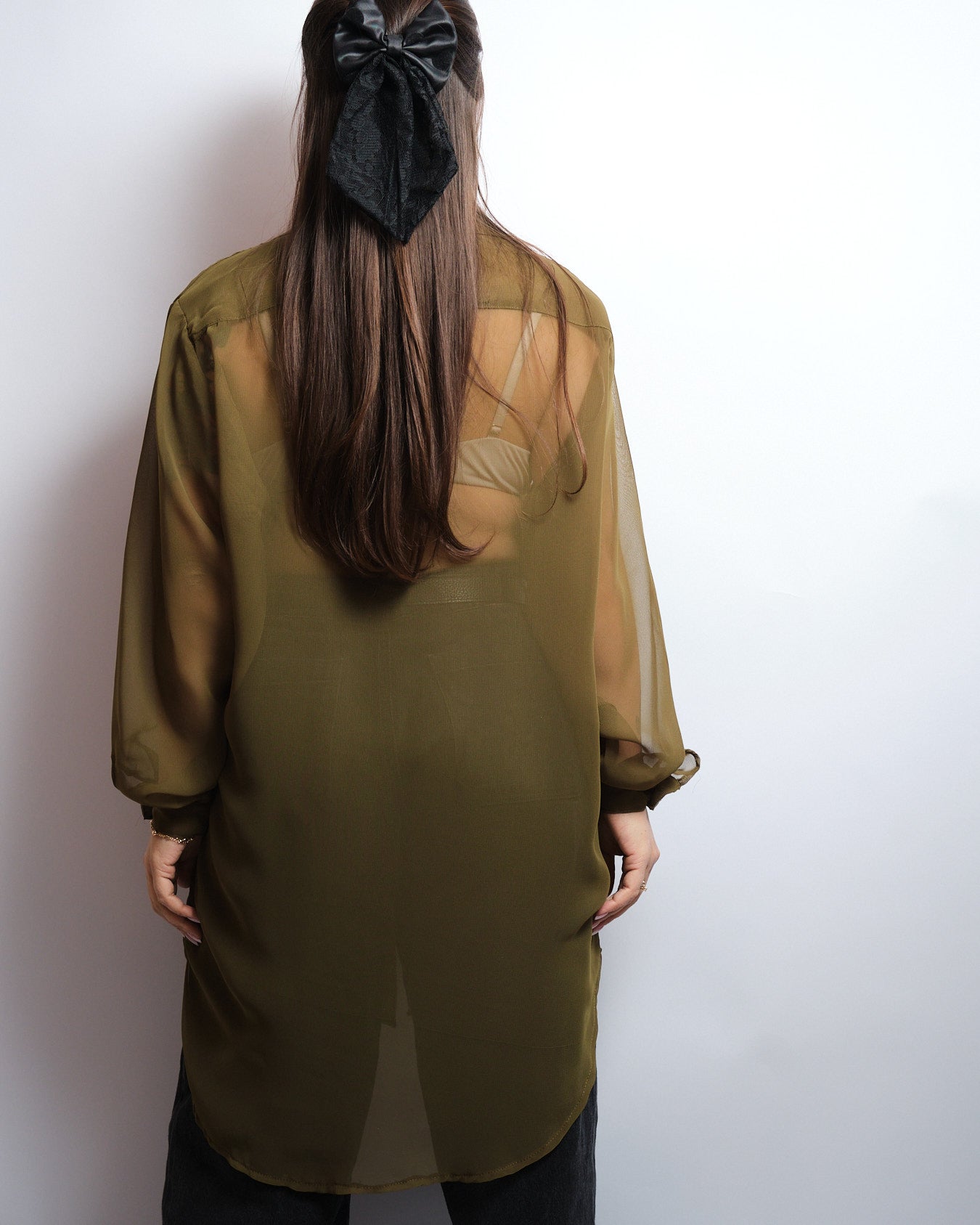 Sheer vintage 90s blouse – minimal sensual