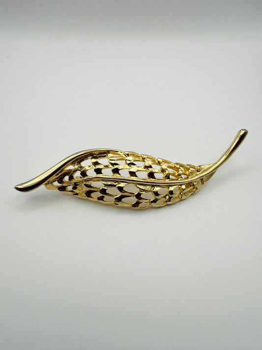 Broche Vintage feuille