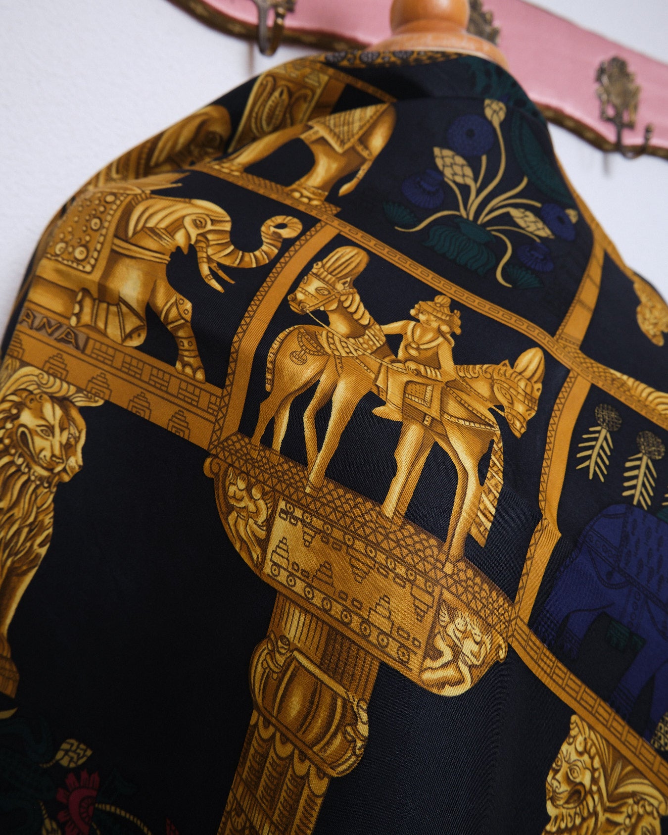 Vintage Hermès “Torana” silk scarf – édition Annie Faivre