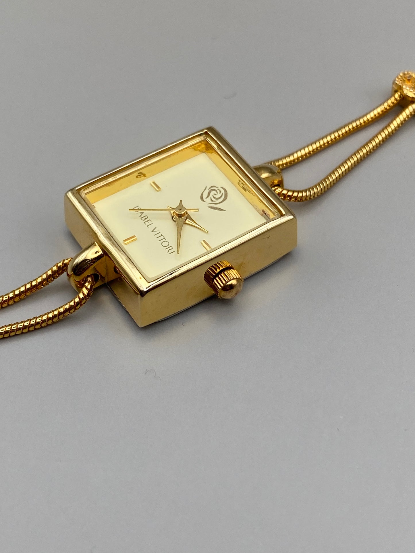 Montre Isabel Vittori – Design minimaliste doré, années 1990 Vintage