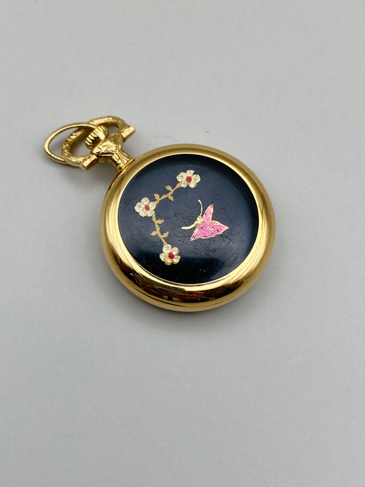 Montre à gousset Edox Quartz Vintage – Émail japonais