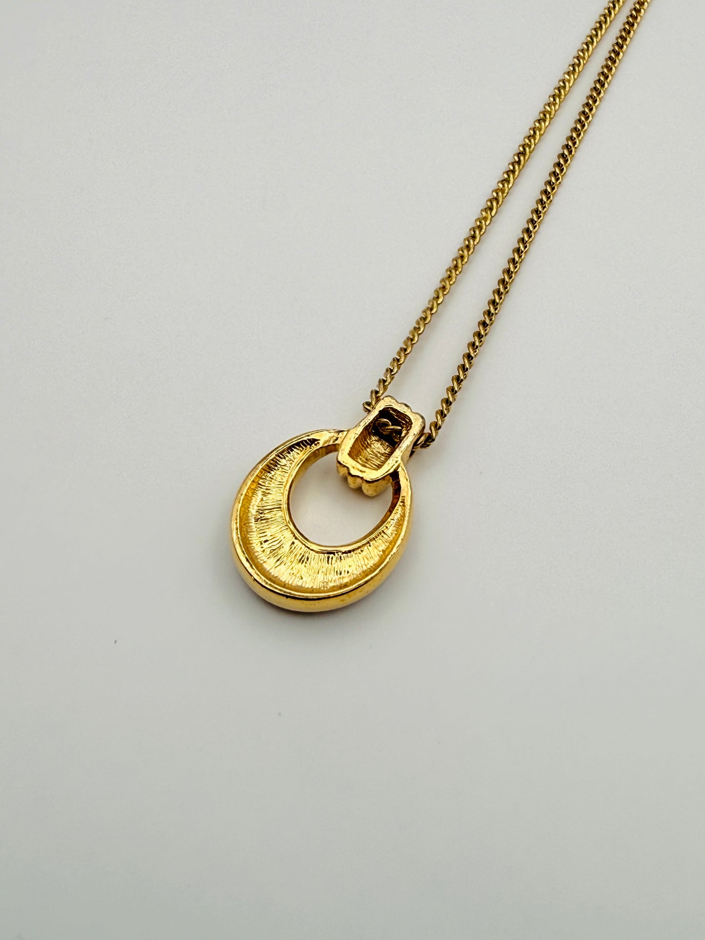 Collier vintage bicolore à strass