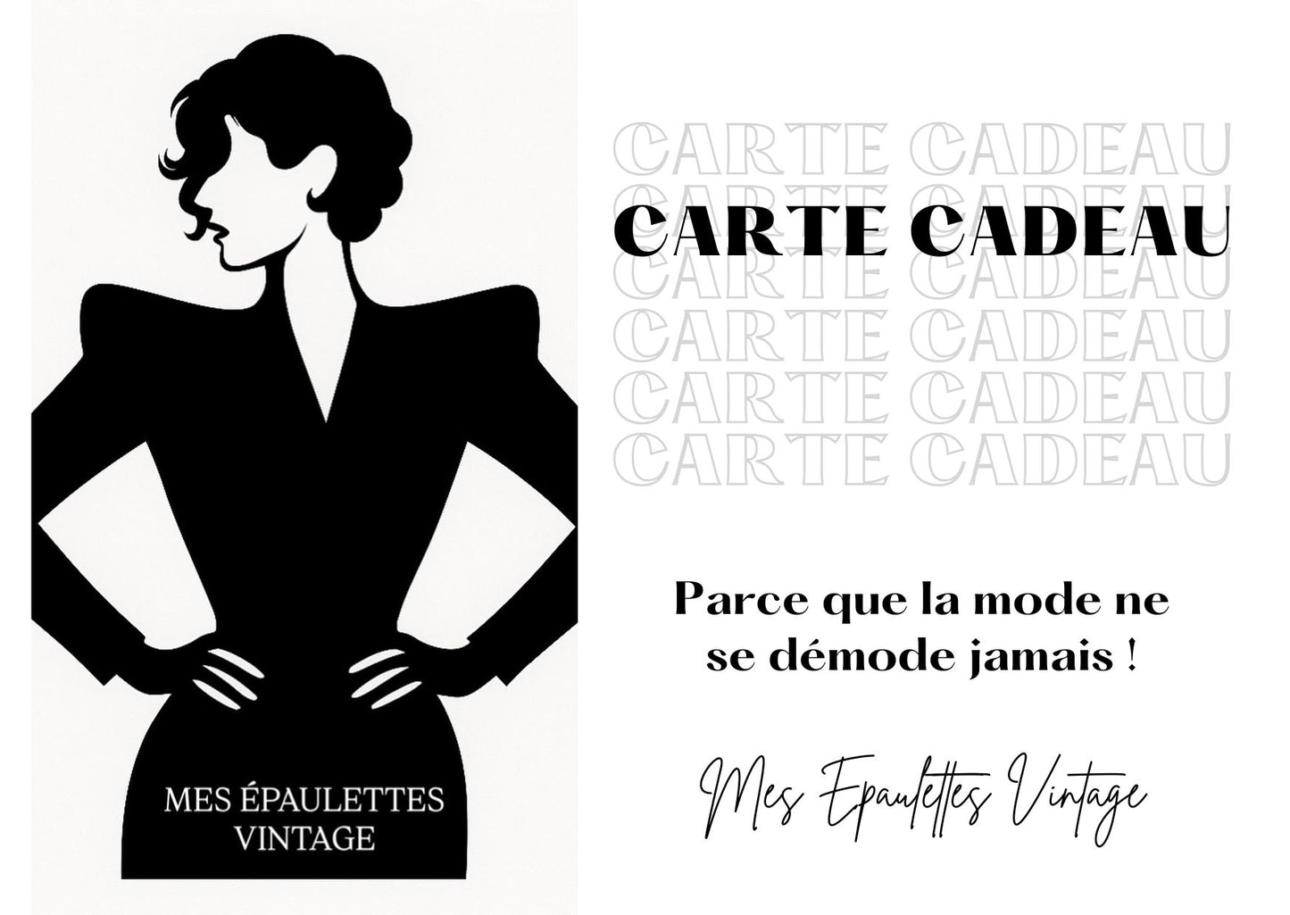 Carte-cadeau Mes épaulettes