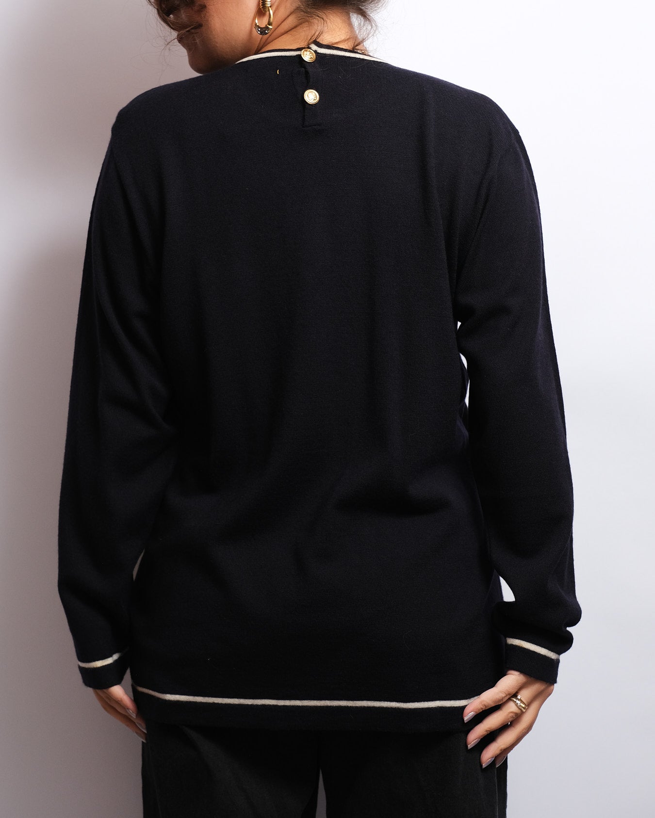 Pull en pure laine vierge Dama – Made in Italy (années 80/90)