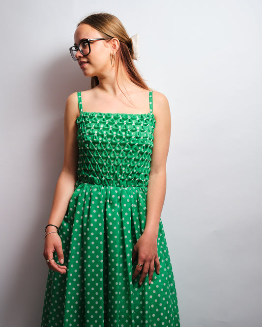 Robe vintage années 70 – pièce artisanale