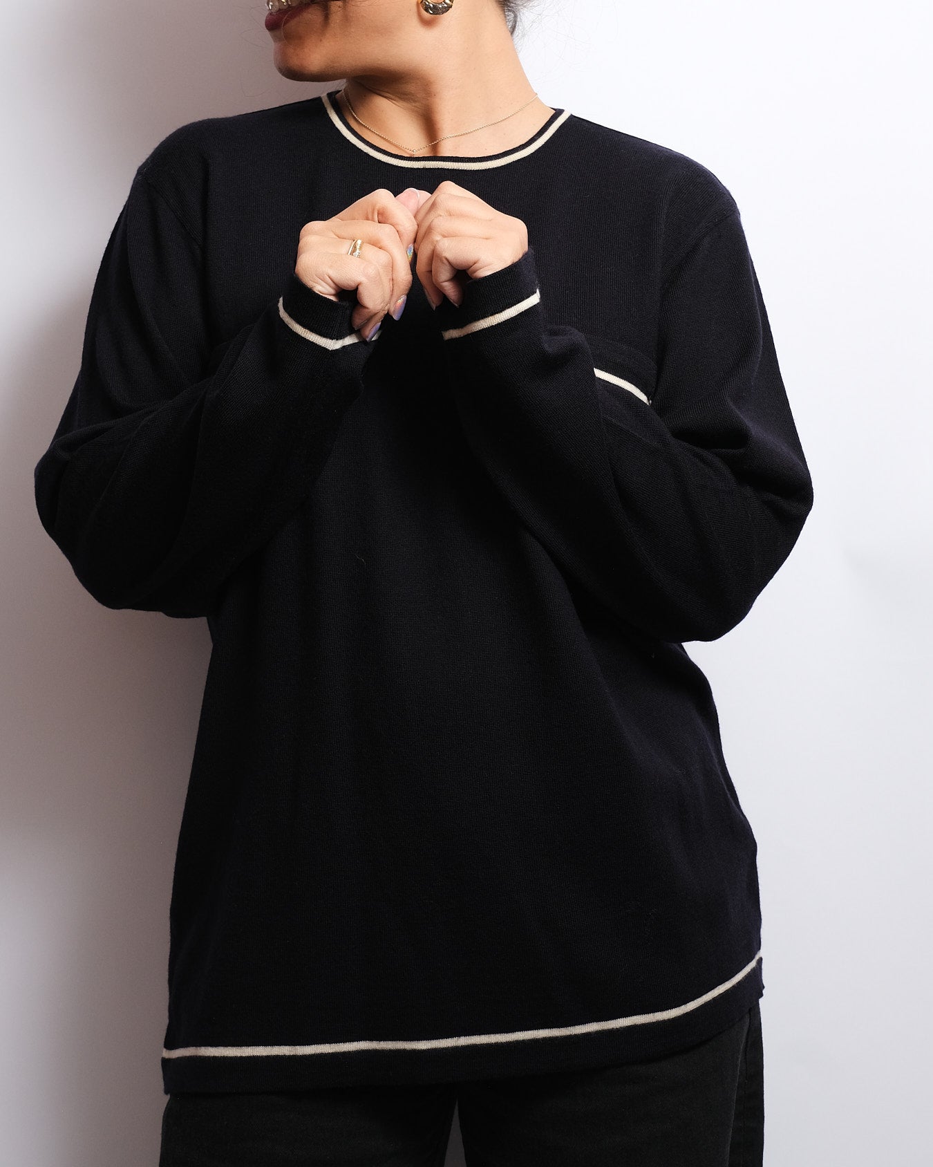 Pull en pure laine vierge Dama – Made in Italy (années 80/90)