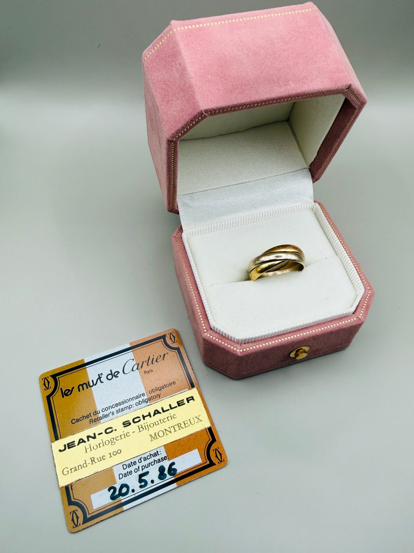 Bague vintage Trinity en or 18 carats – Cartier (1986)