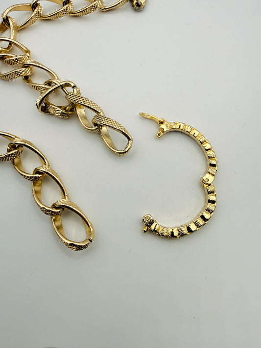 Collier plastron vintage émaillé