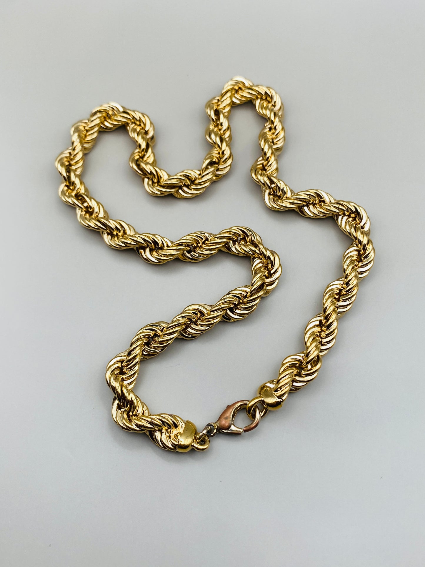 Collier Pierre Lang vintage – maille torsadée dorée