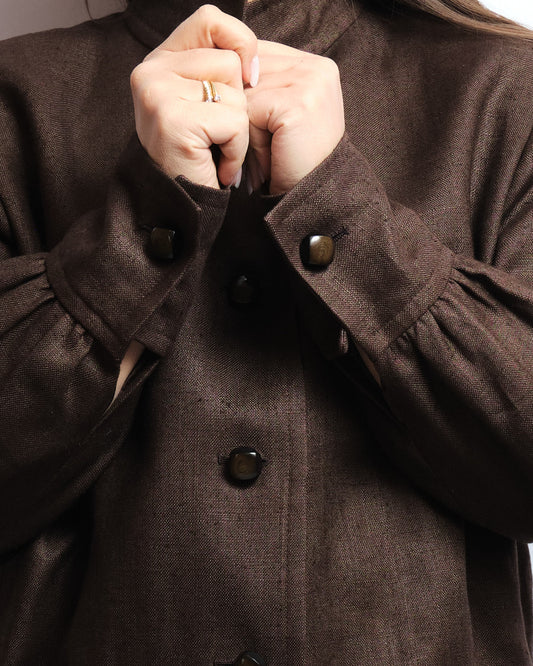 Blazer vintage 80s – pièce couture faite main