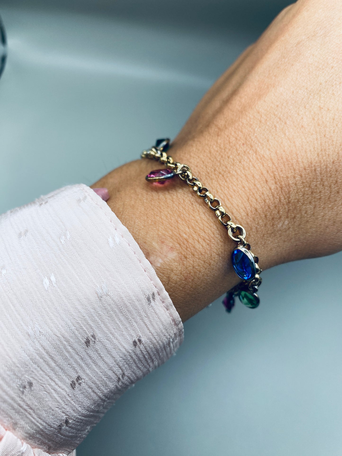 Bracelet vintage Roldi – Italie années 1980
chaîne et pampilles