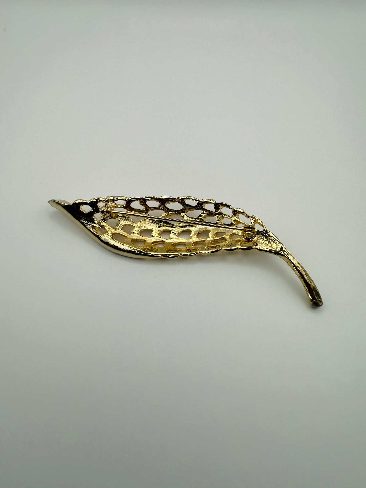 Broche Vintage feuille