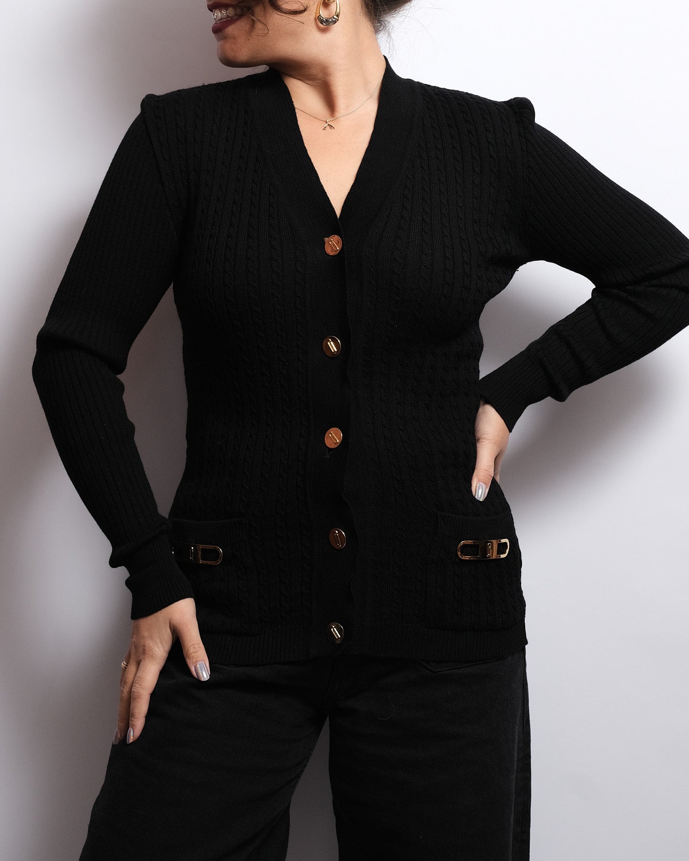 Un cardigan vintage 80s - Swiss made