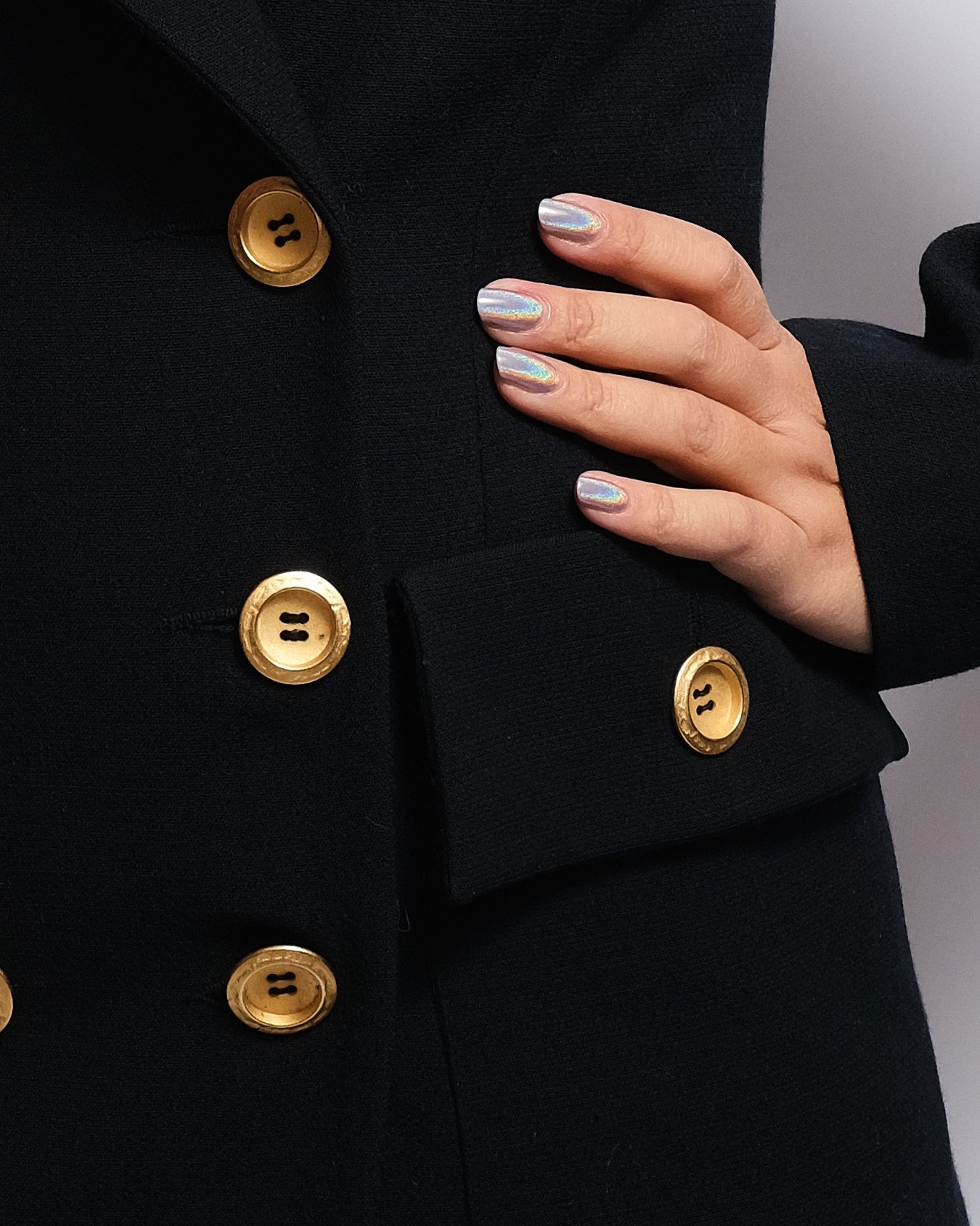 Blazer marine double boutonnage – Collection Allumette A.C Paris (années 80–90)