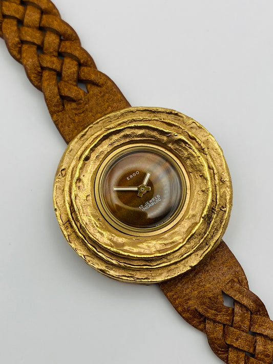 Montre vintage mécanique Ergo – New Old Stock – 17 rubis – Incabloc – Swiss Made