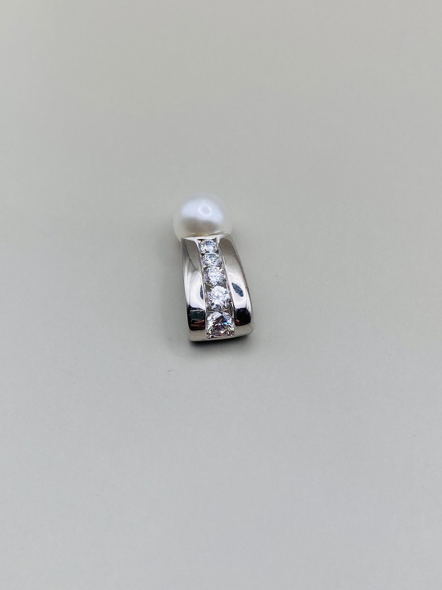 Pendentif vintage en argent 925 & perle de culture