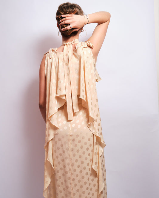 Robe Vintage Phillipe de Ville Paris en soie – années 70