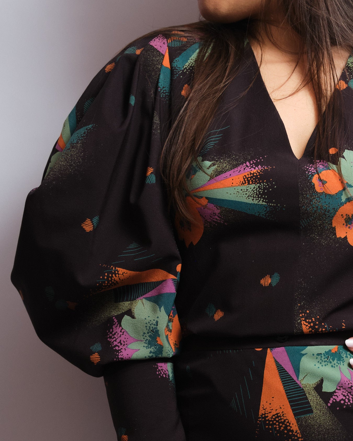 Ensemble vintage 3 pièces fait main 80s – pièce unique de couturière