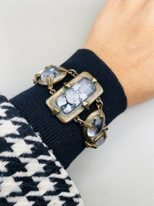 Ensemble vintage collier & bracelet vintage Kenzo