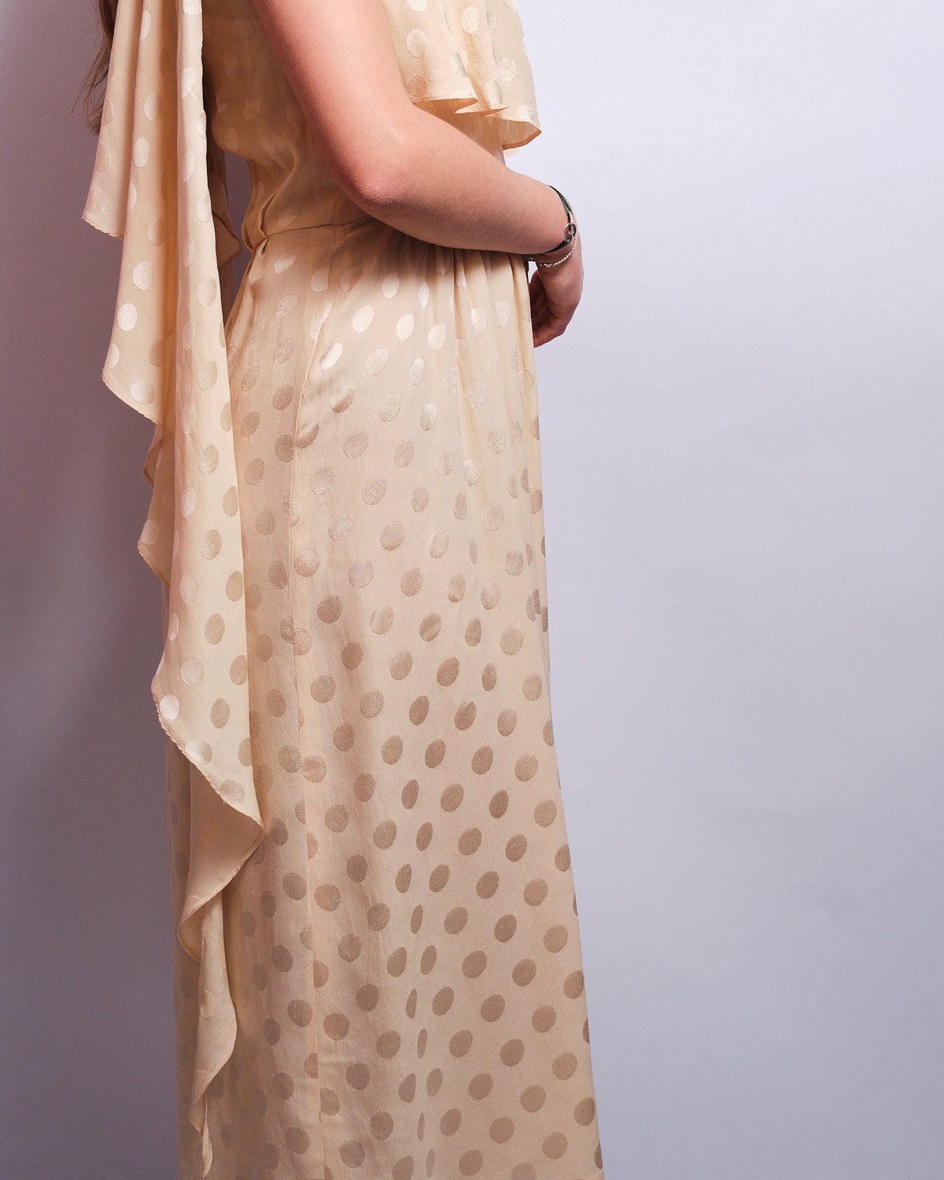 Robe Vintage Phillipe de Ville Paris en soie – années 70