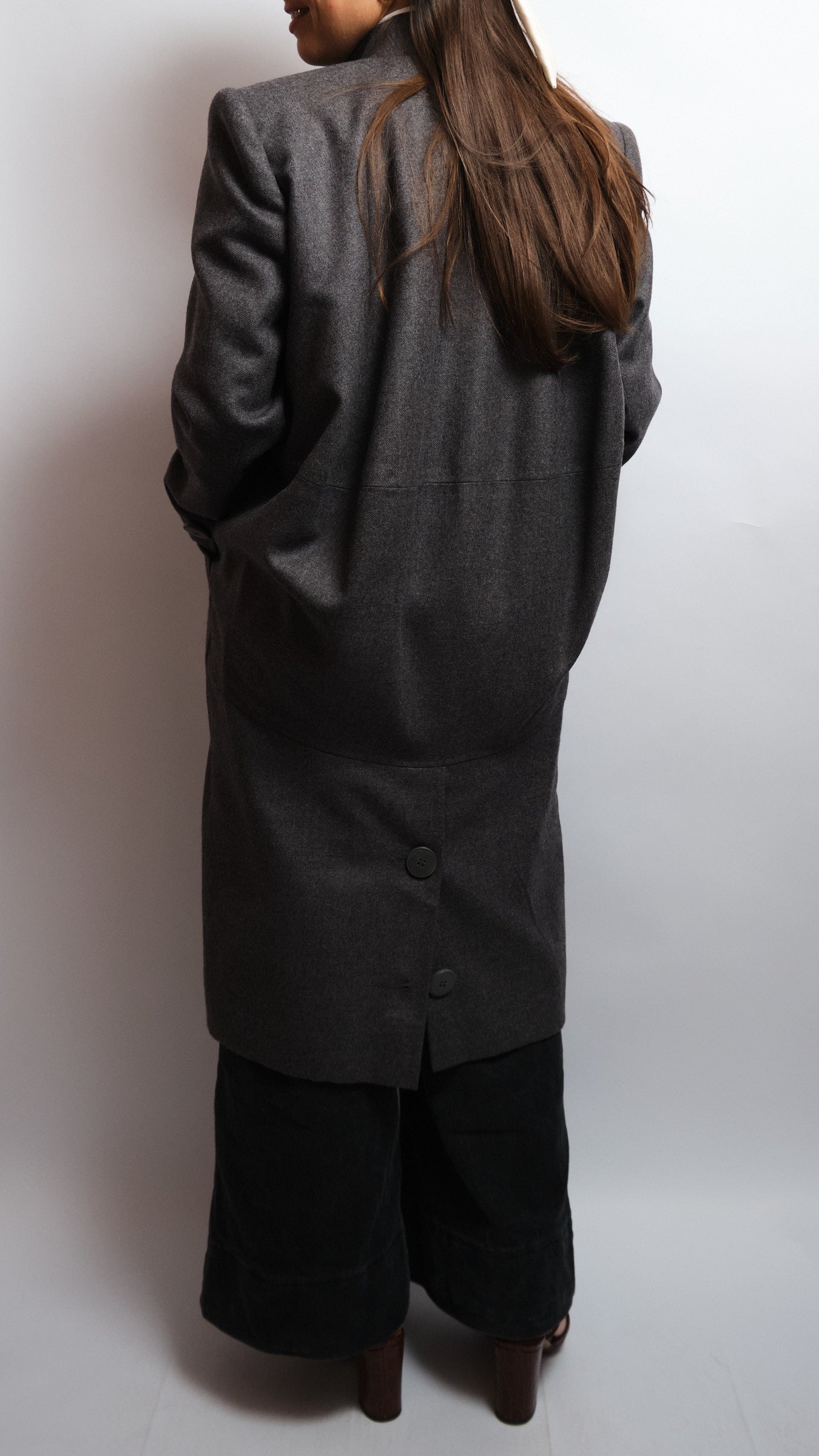 Upcycled vintage coat – fine wool, unique 80s piece
