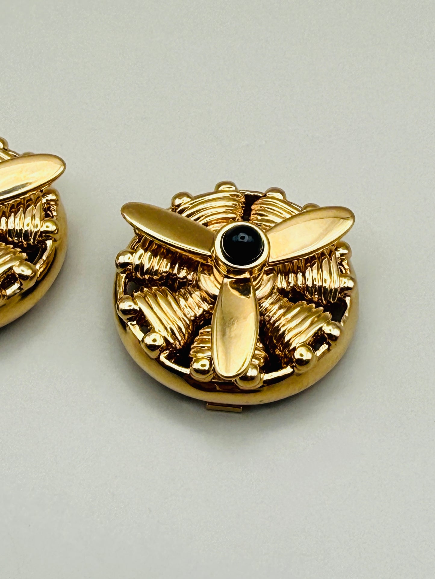 Cache Boutons Bijoux Pierre Lang Vintage — Ornement de Col Couture (années 80-90)