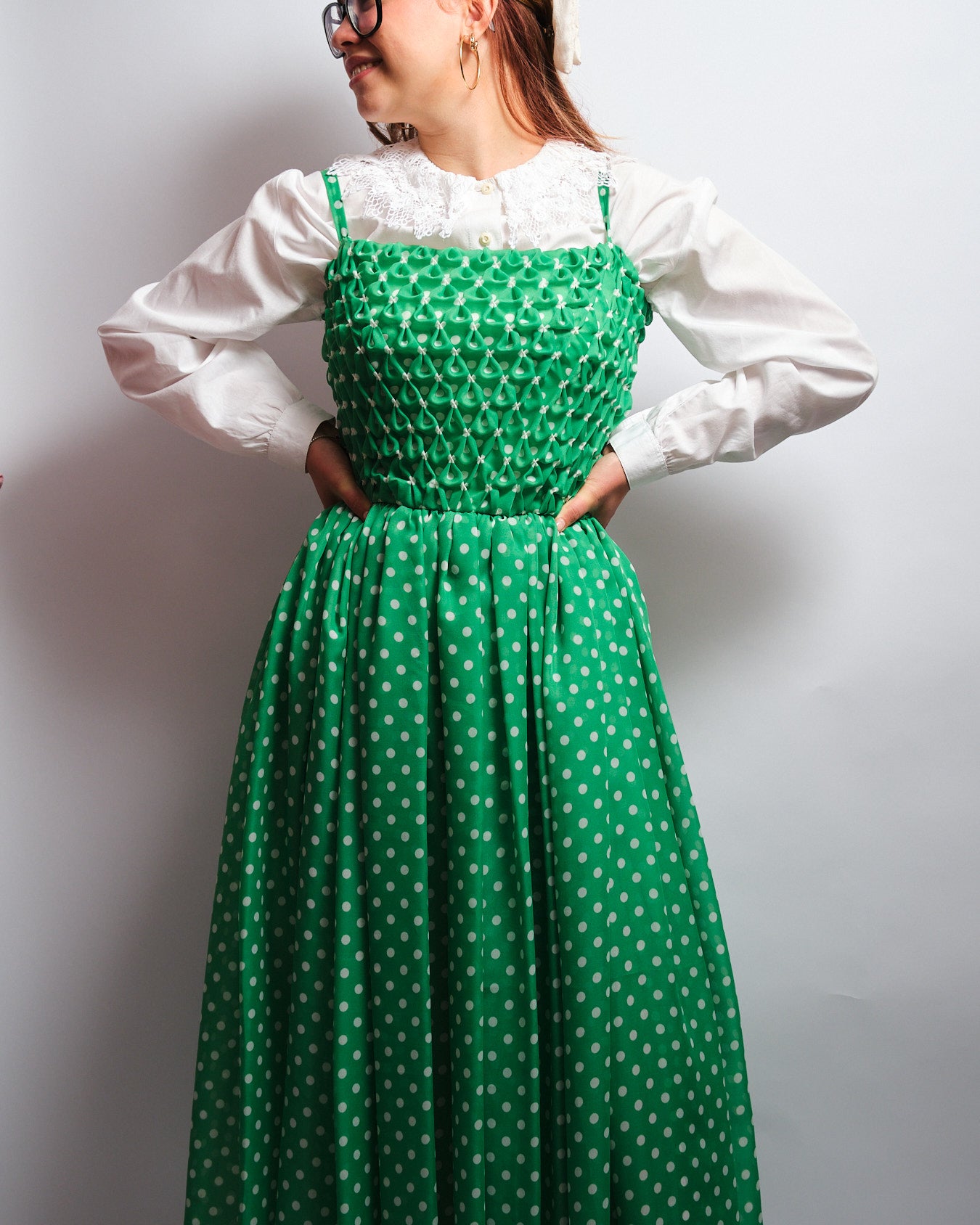 Robe vintage années 70 – pièce artisanale