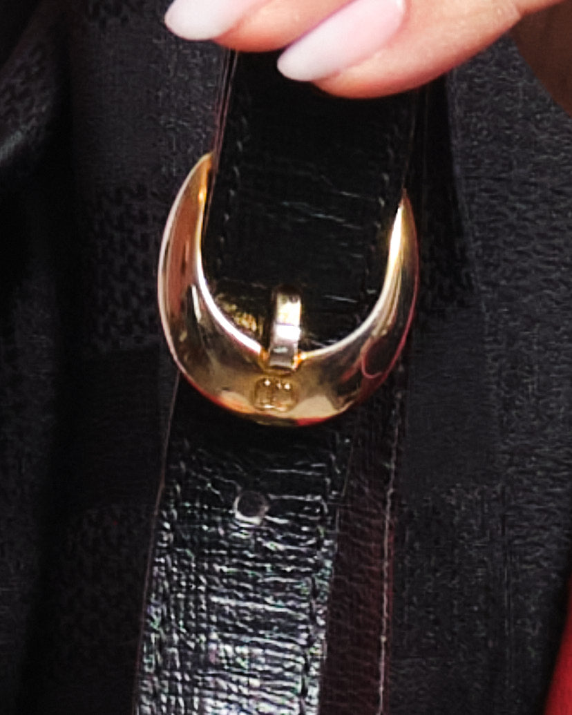 Sac vintage Christian Dior en cuir – fin 80s / début 90s