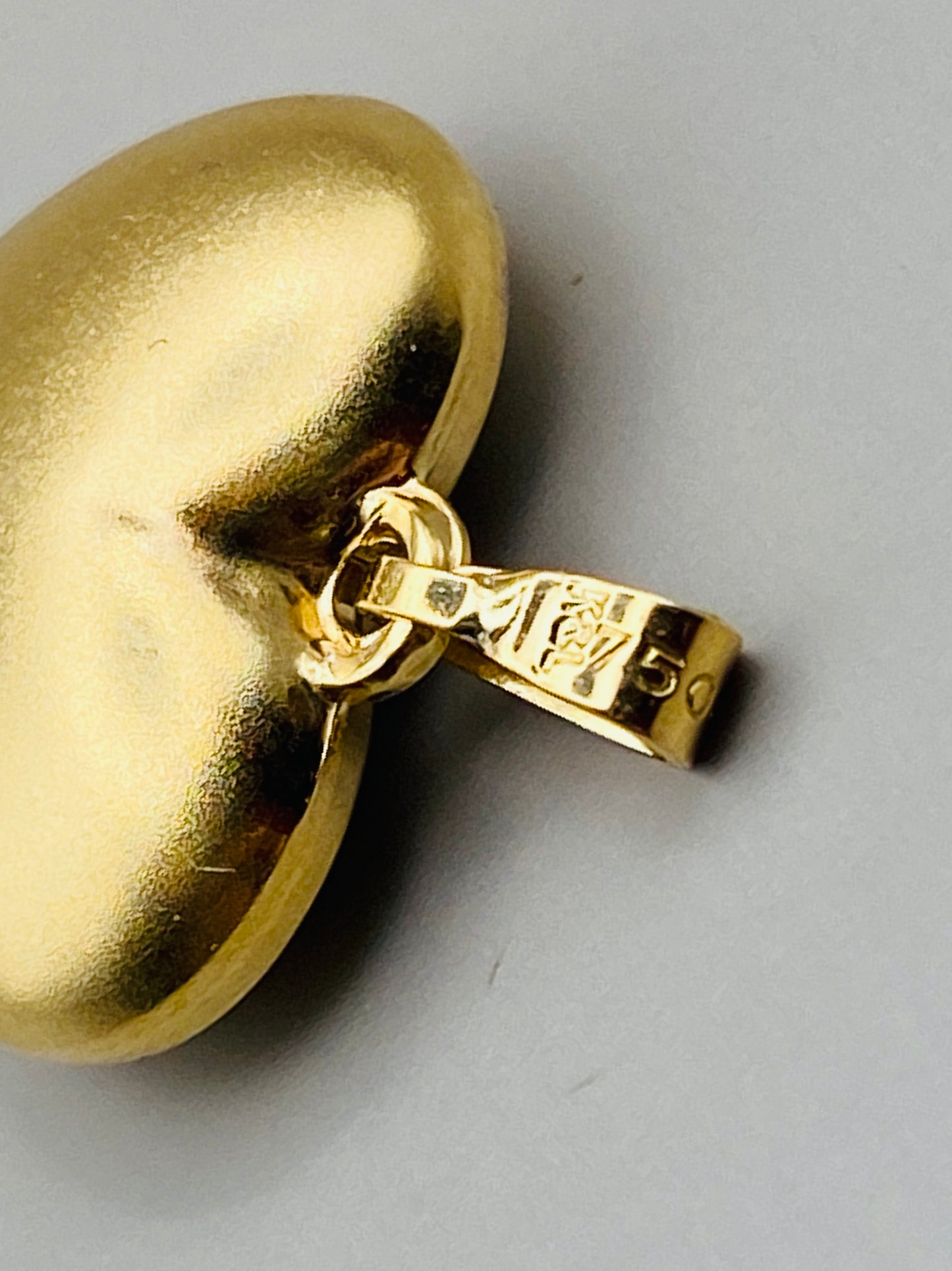 Pendentif cœur vintage en or 18 carats