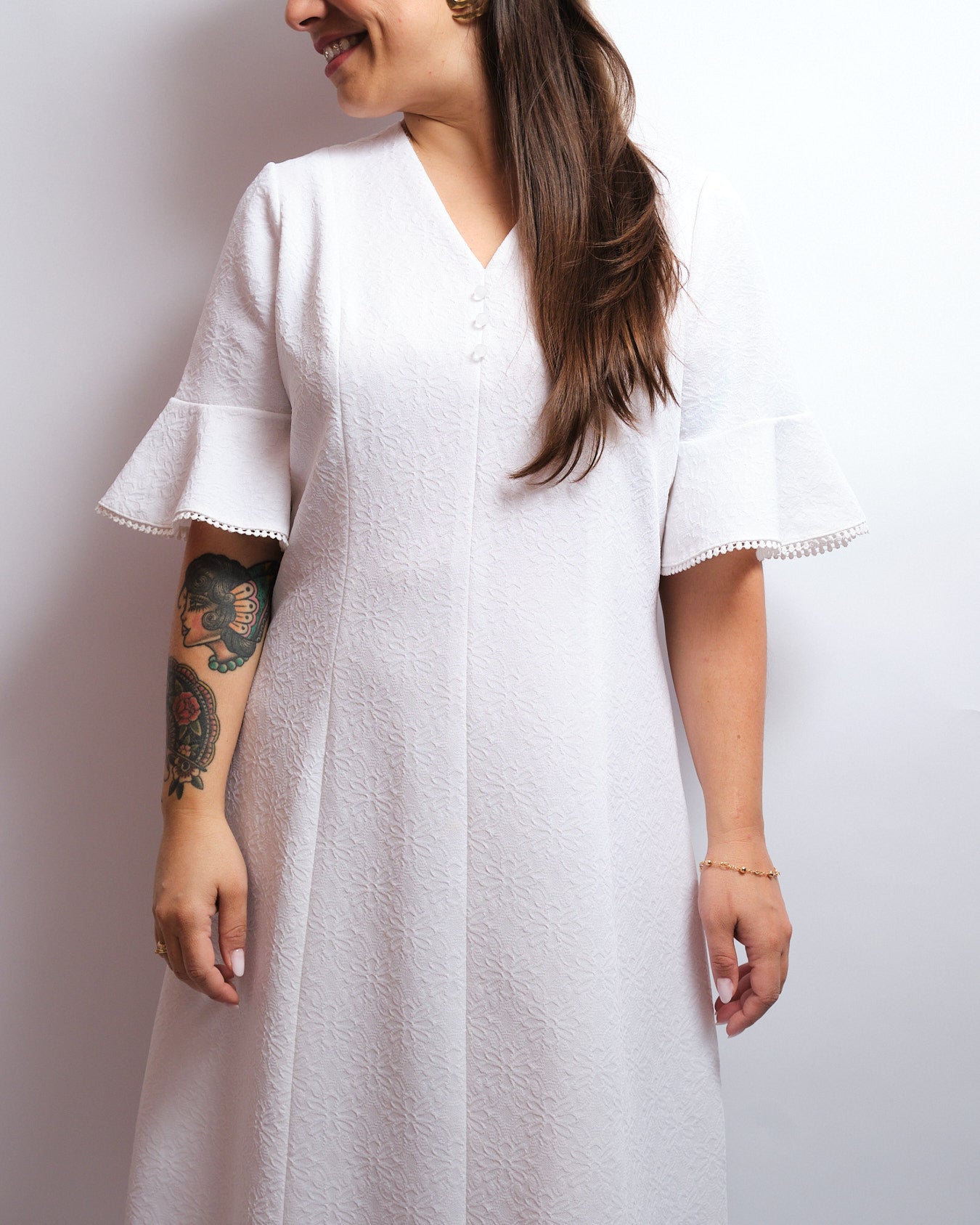Robe vintage années 60 – fait main, élégance intemporelle