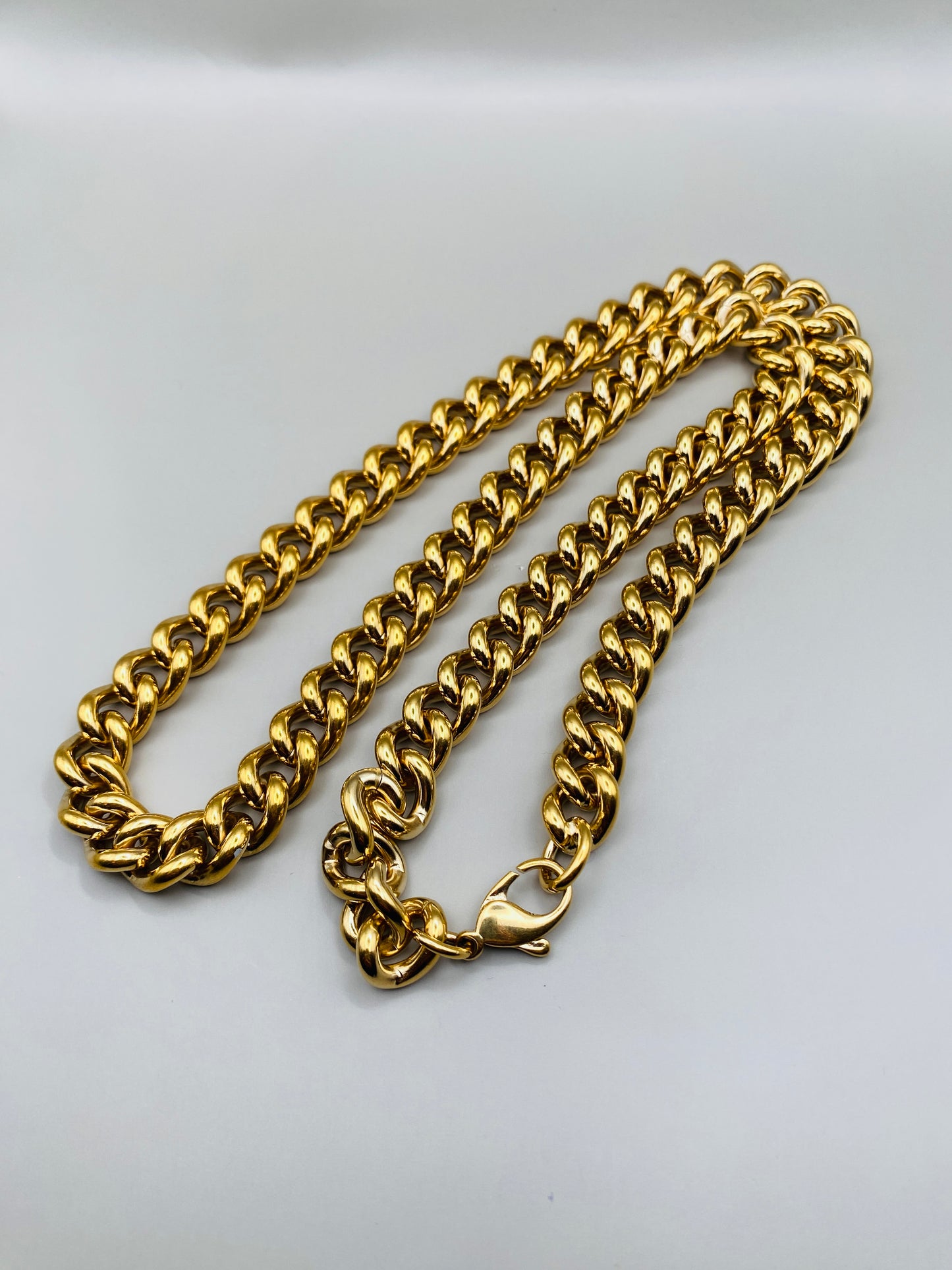 Collier Pierre Lang vintage – maille gourmette dorée