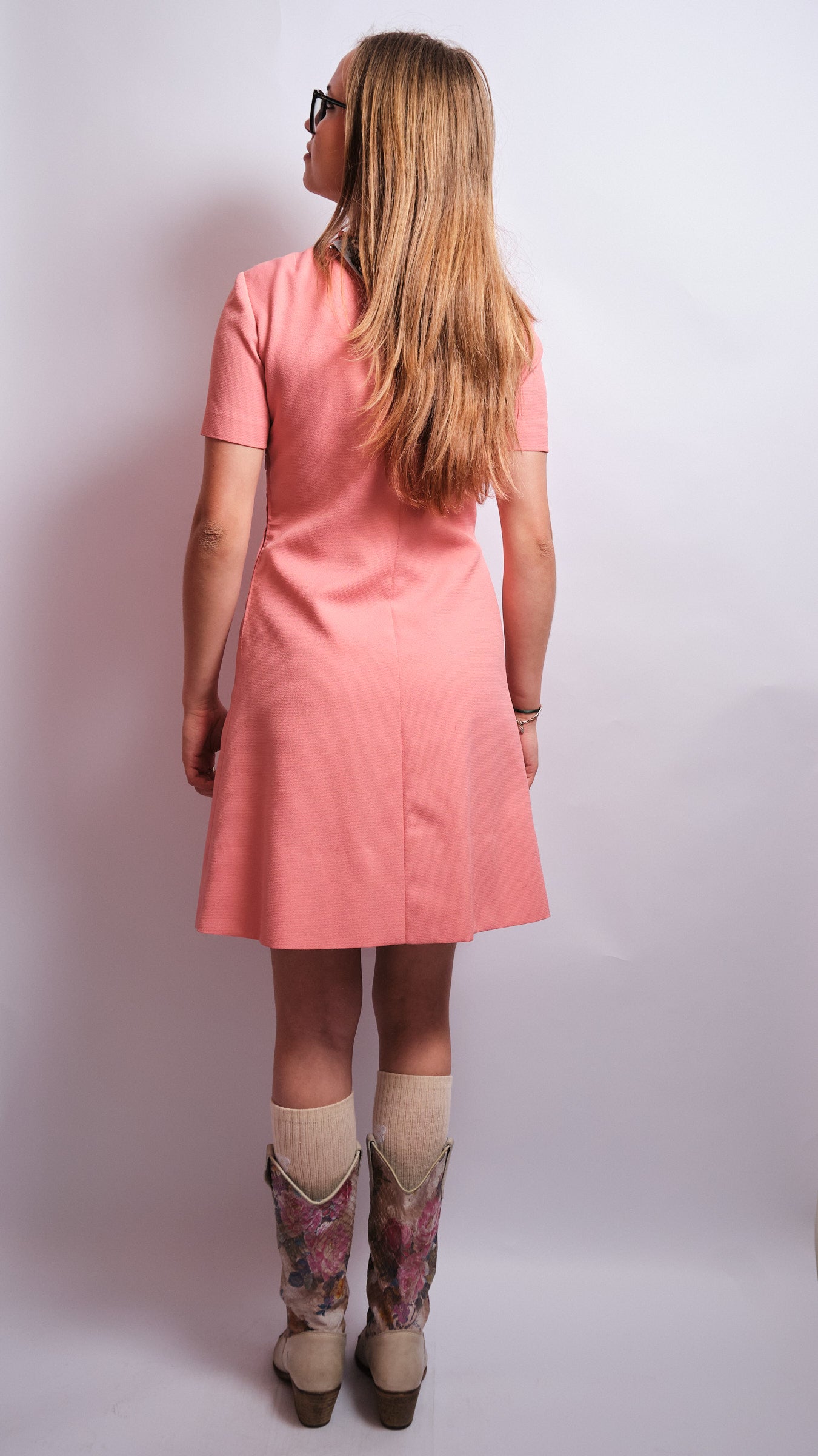 Robe vintage 60s corail