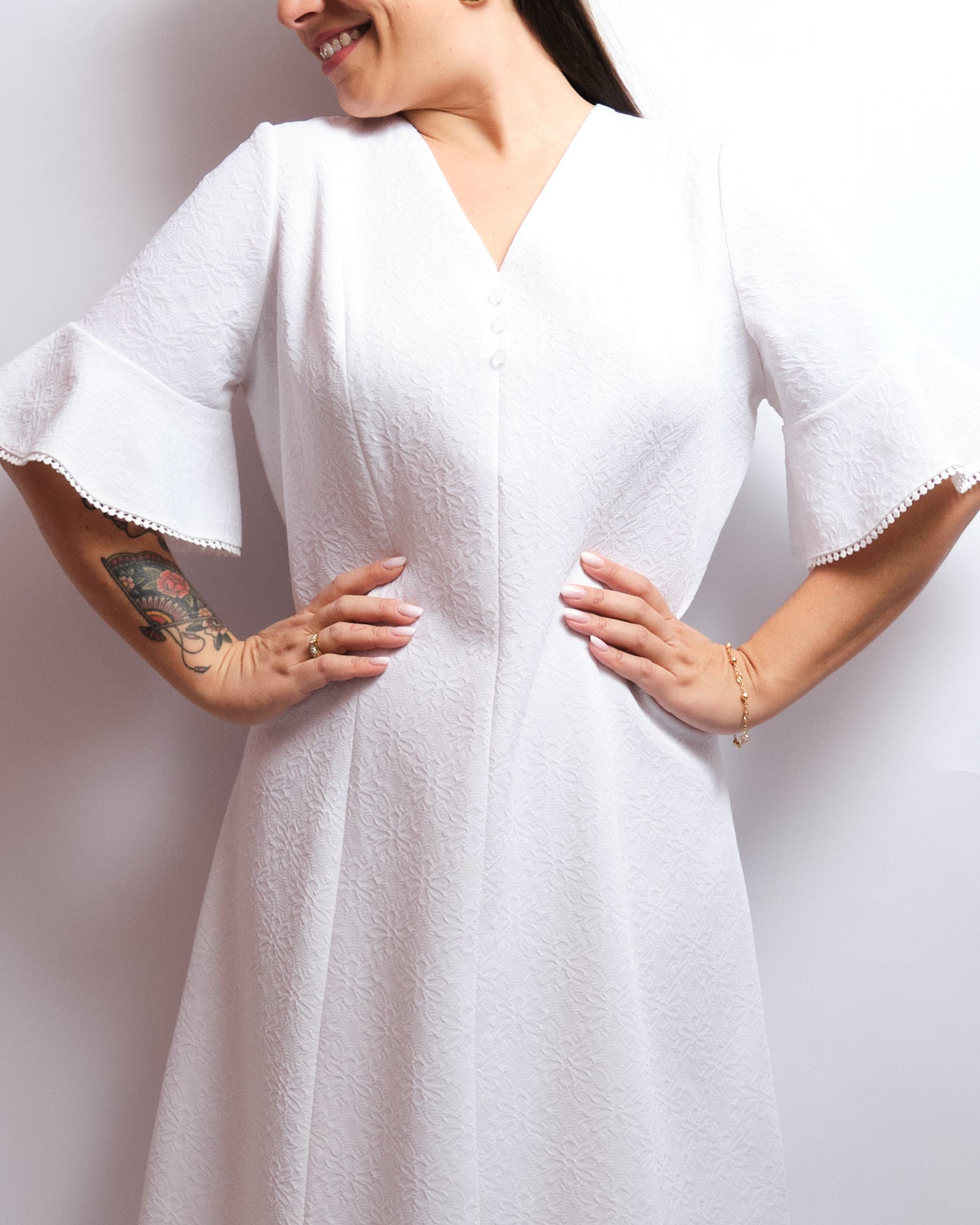 Robe vintage années 60 – fait main, élégance intemporelle