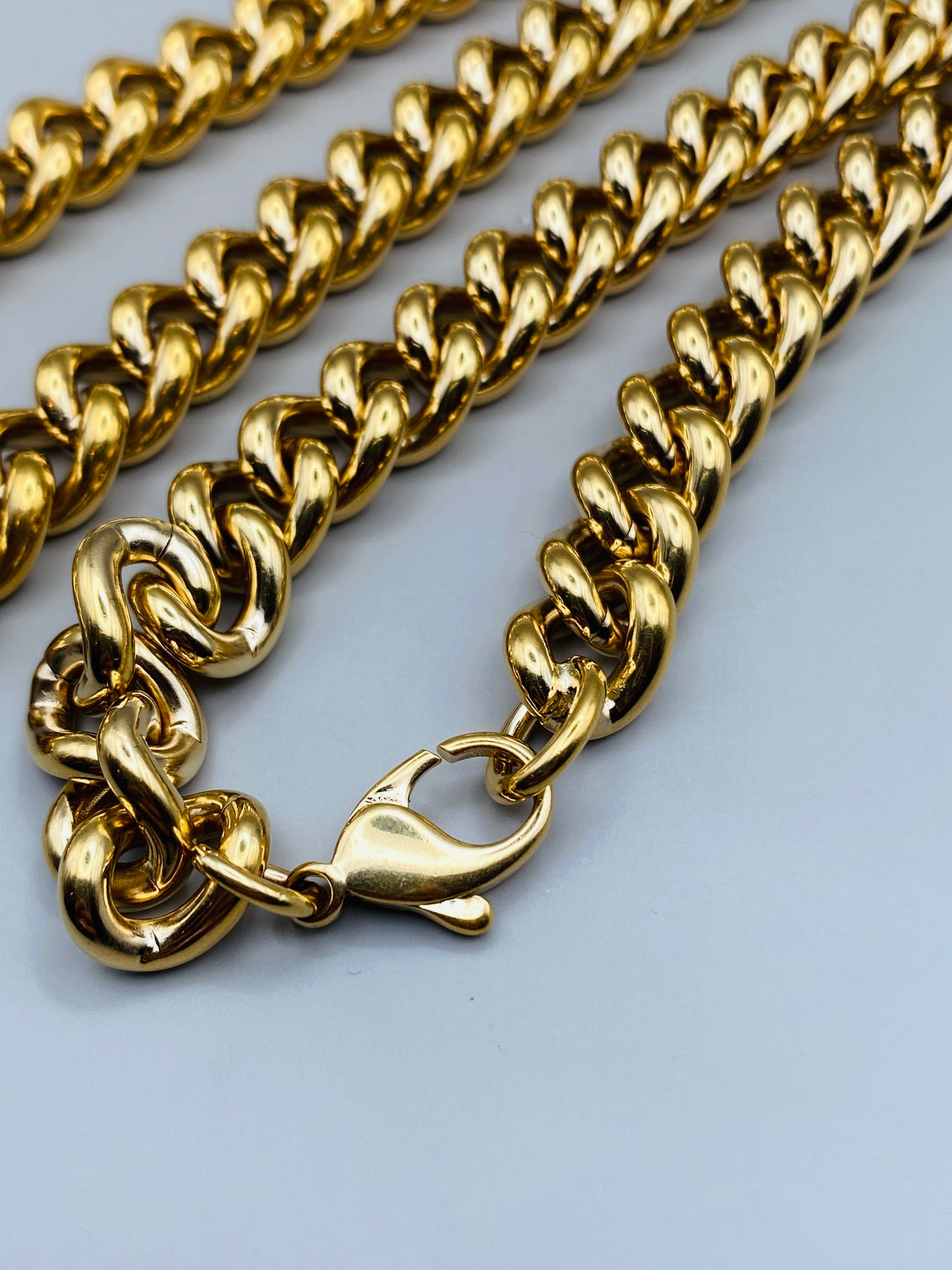 Collier Pierre Lang vintage – maille gourmette dorée