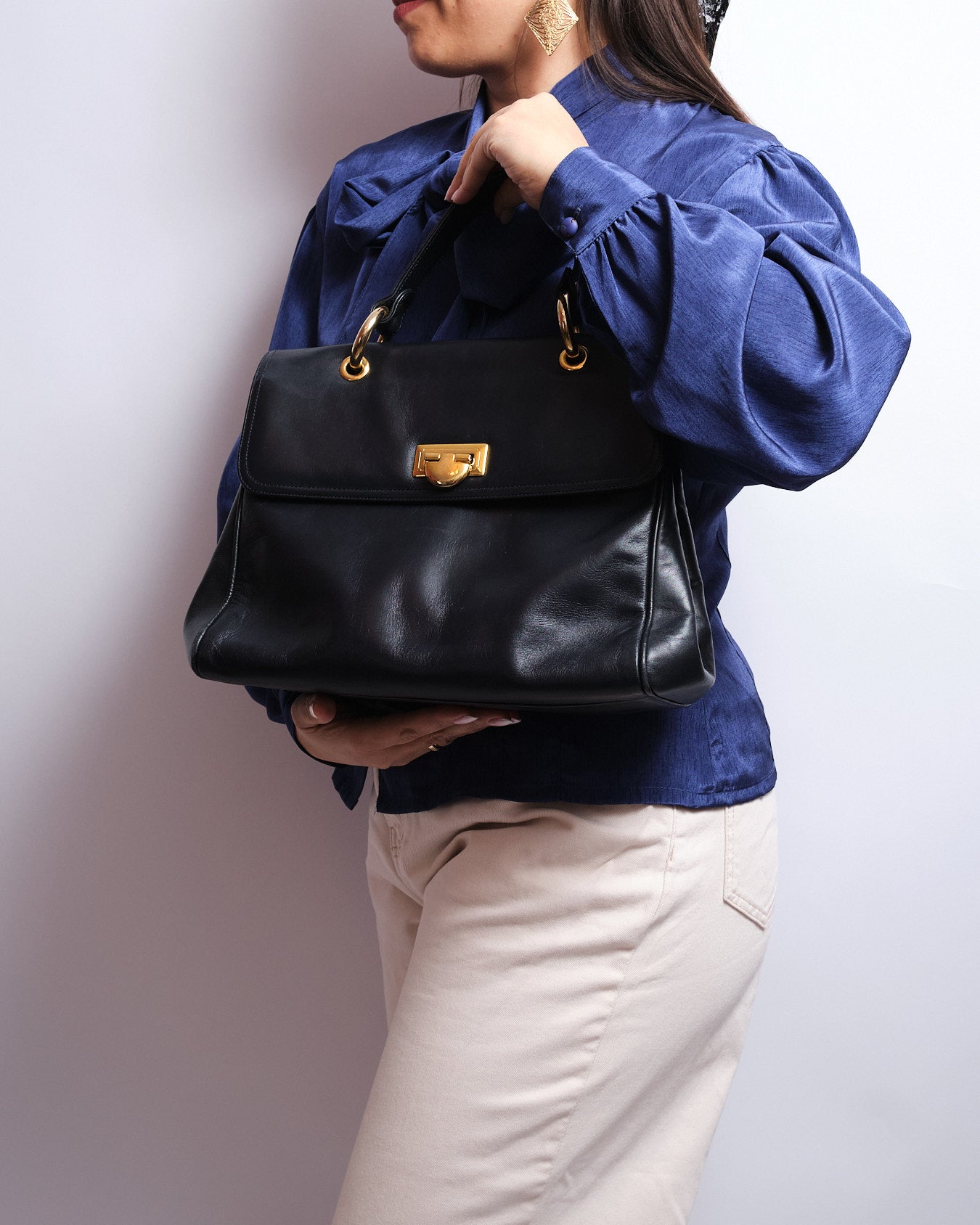 Sac vintage Bally en cuir – années 80 / 90