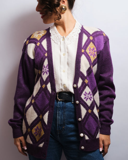 Cardigan Pull Vintage 80s