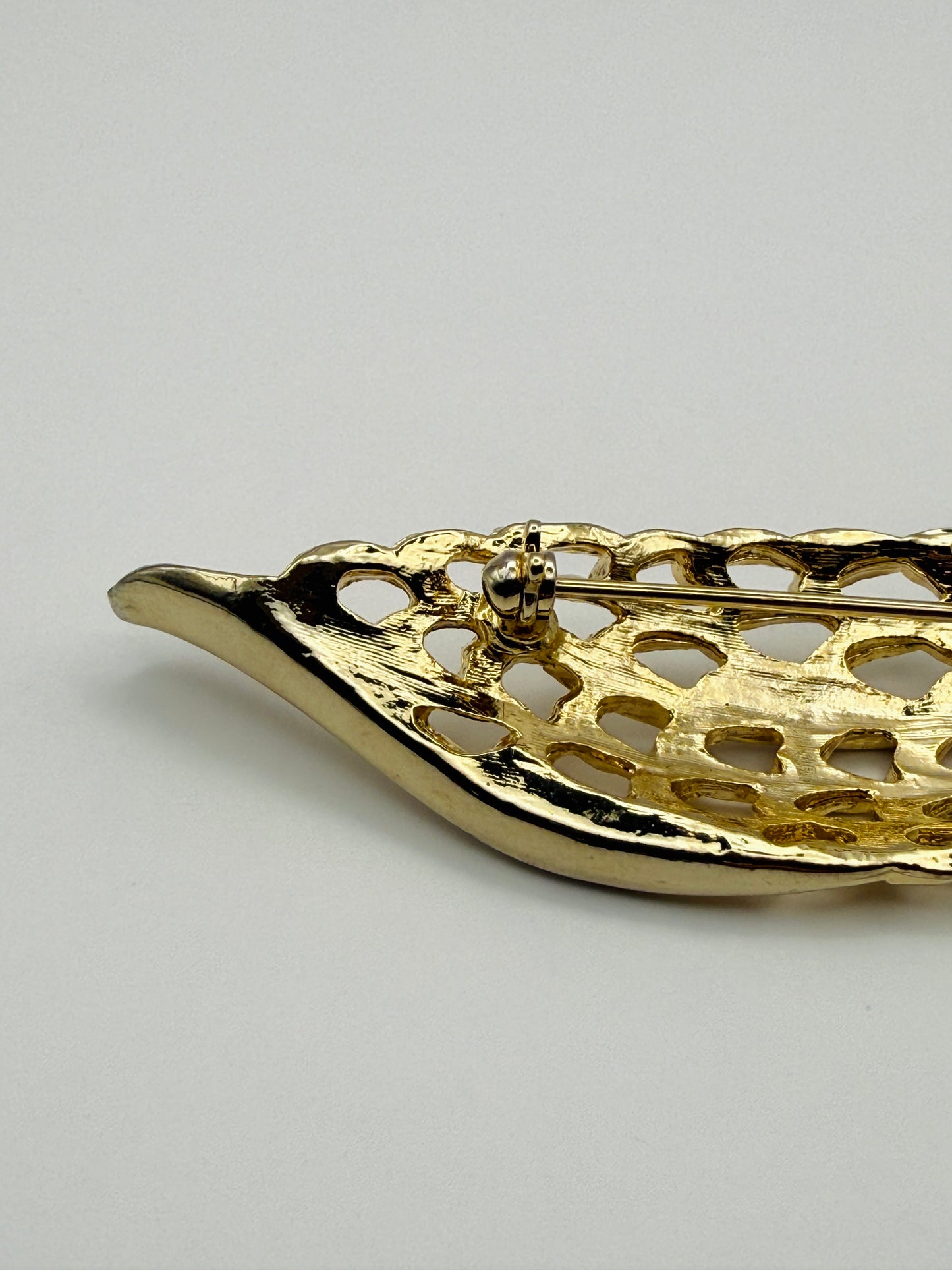 Broche Vintage feuille
