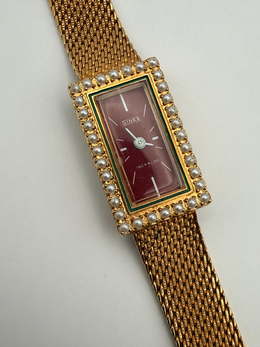 Montre Vintage Sinex Genève IncaBloc – Plaquée or 10 microns