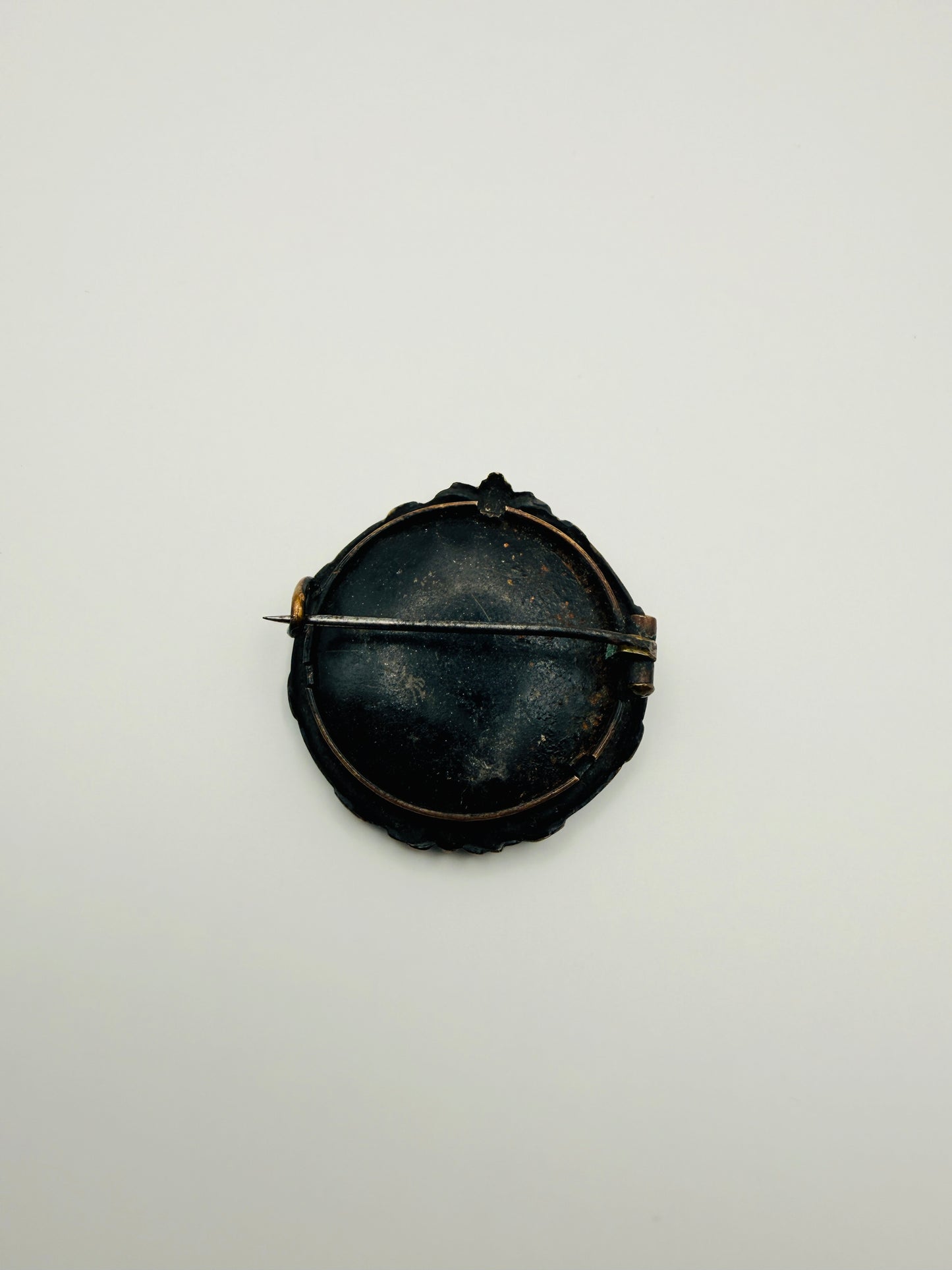 Broche médaillon photo ancienne vintage
