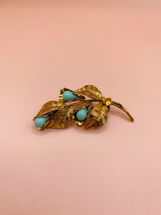 Broche vintage fleur