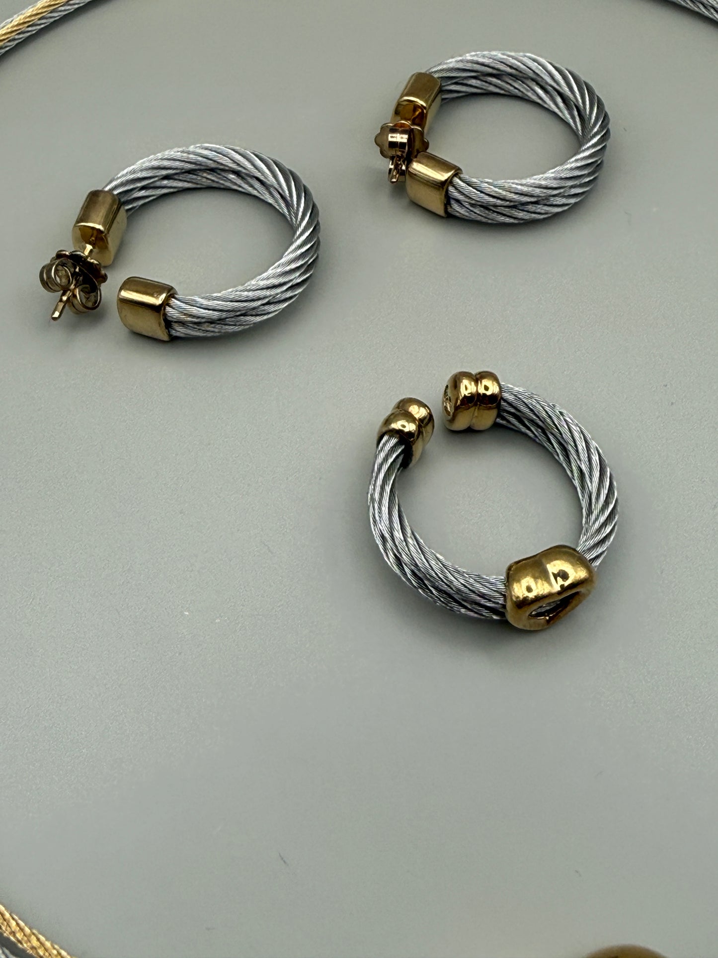 Parure Vintage Philippe Charriol câble & cœur – élégance iconique