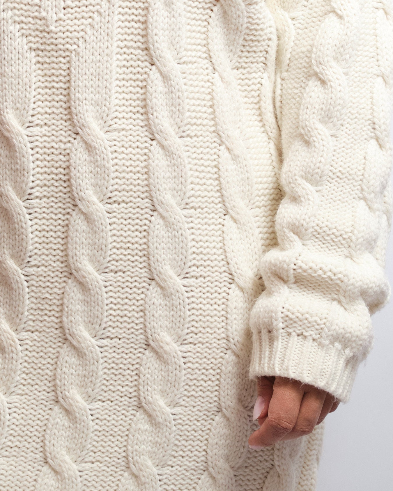 Robe pull vintage Bleu Blanc Rouge – laine d’agneau & torsades