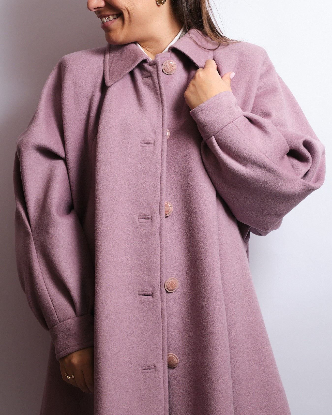 Manteau en laine - fabrication artisanale – Années 70