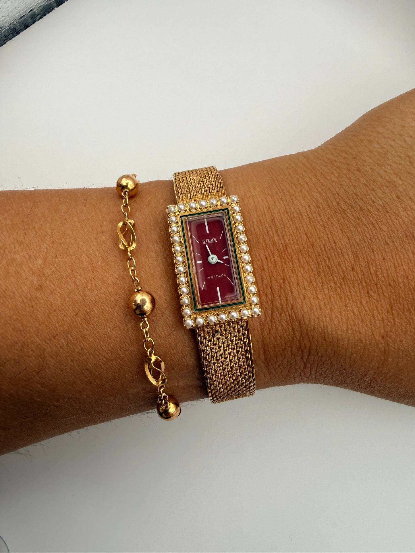 Montre Vintage Sinex Genève IncaBloc – Plaquée or 10 microns