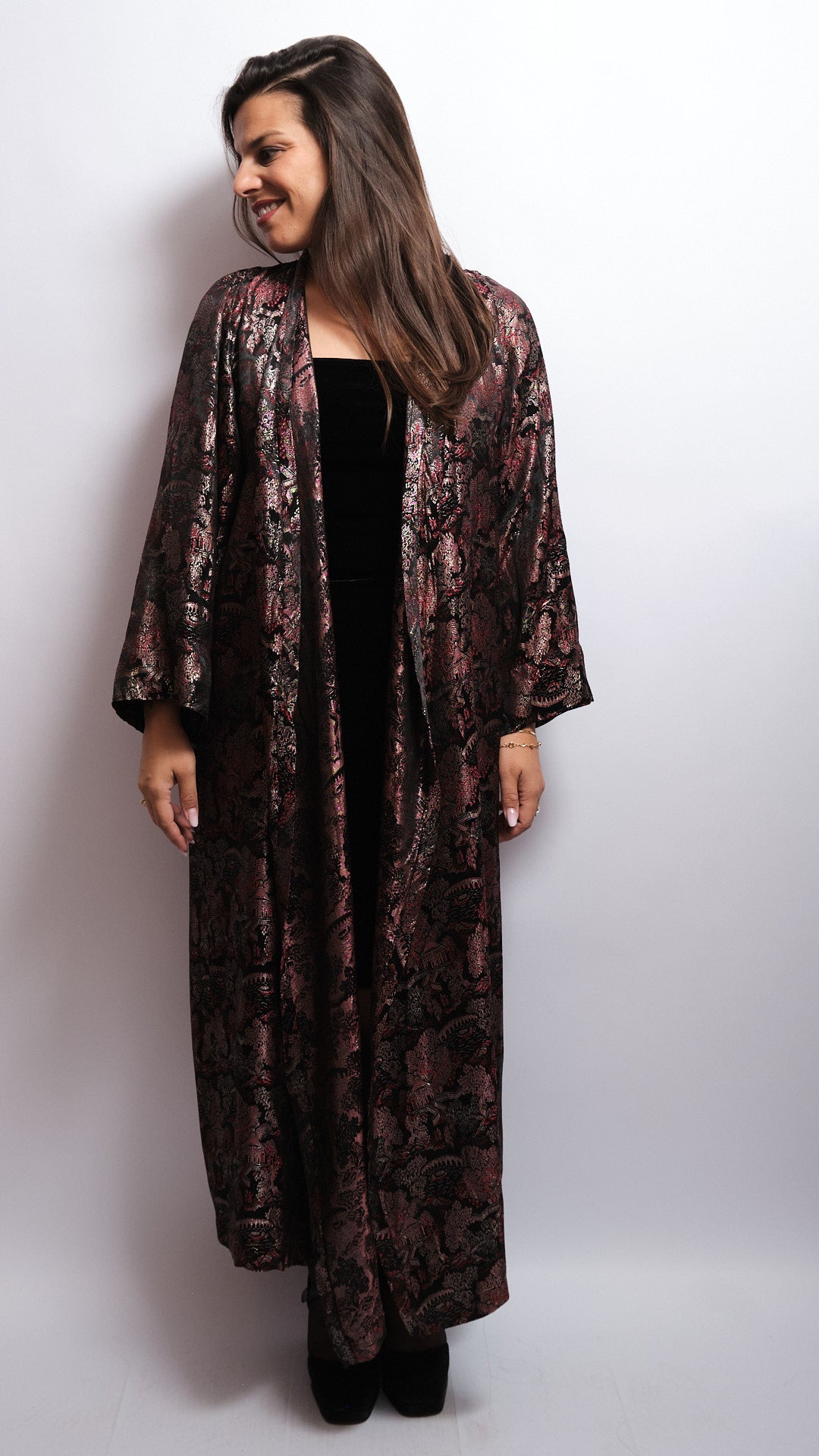 Kimono long Vintage fait main